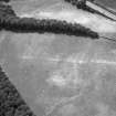 Elginhaugh, Roman fort, bath-house and road: air photograph of cropmarks.
