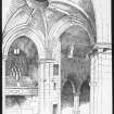Perth, St John's Place, St John's Church.
Drawing of arches and balcony.