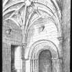 Perth, St John's Place, St John's Church.
Photographic copy of drawing showing interior view of doorway.