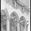 Perth, St John's Place, St John's Church.
Photographic copy of drawing showing interior view of arcade.