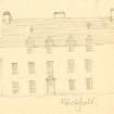 Drawing of Faichfield House. Detail taken from drawing of buildings in the parish of Longside.