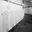 Interior.
View of urinals made by South Hook Potteries of Kilmarnock.