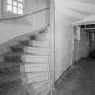 Interior. Ground floor spiral staircase
