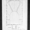 Interior. Gallery floor plan dated 1885 signed Frank Carruthers Architect