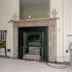 Interior. Upper level suite. Mrs Brodie's BedroomDetail of fireplace