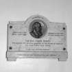 Interior. Memorial plaque to Rev John Scott 1839-1914