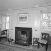 Interior.
Drawing room, detail of fireplace.