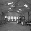 Interior. 
View of main garage from S.