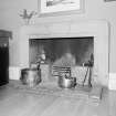 Interior, ante drawing room, detail of fireplace