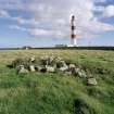 General view from W, showing lighthouse compound wall