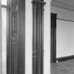 Interior. Detail of drawing room window woodwork