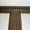 Interior. Detail of dining room ceiling