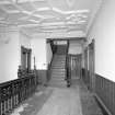 Interior. View of first floor landing from W