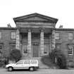View of ionic portico from S
