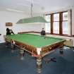 View of snooker room from North East