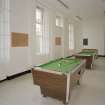 Interior.
View of recreation area, A Hall.