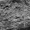 Publication photograph; Fig. 10 Inner face of wall: Section D (the staff is truly vertical)