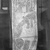 Photographic copy of rubbing showing the bottom three panels of reverse of the Maiden Stone Pictish cross slab, Chapel of Garioch.