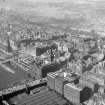 New North British Hotel and Scott Monument Edinburgh, Midlothian, Scotland. Oblique aerial photograph taken facing North/East. 