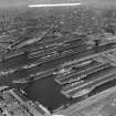 Prince's and Queen's Docks Glasgow, Lanarkshire, Scotland. Oblique aerial photograph taken facing East. 
