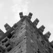 Tower, detail of parapet corbels
