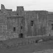 Excavation photograph : Crichton castle, from E.