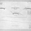 Photographic copy of drawing showing sections across road, drain, embankment, cutting and forming.  In addition a longitudinal section of the road.
Northern Lights, sheet No.6