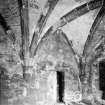 Mauchline Castle. Interior of hall.
