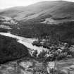 Loch Ard, general view, showing Dundarroch and Corrienessan, Cuilvona, Aberfoyle, Perthshire, Scotland, 1949. Oblique aerial photograph taken facing north-west.