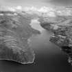 Loch Long, general view, showing Meall Daraich and Finnart, Mark, Lochgoilhead and Kilmorich, Argyll, Scotland, 1949. Oblique aerial photograph taken facing north-east.