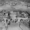 Cruikshank and Co, Ltd, Denny Iron Works, Mydub, Denny, Stirlingshire, Scotland, 1950. Oblique aerial photograph taken facing east.  This image has been produced from a crop marked negative.