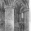 Photographic copy of drawing showing nave.