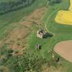 Oblique aerial view of Crichton Castle taken from the S.
