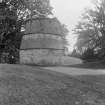 General view of the dovecot at Luffness House.

