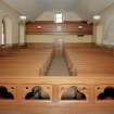 Interior.
View of preaching auditorium from NE showing gallery.