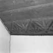 Interior.
Detail of surviving stencilled wall decoration.