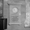 Interior.
Detail of memorial plaque to Sir Ian Charles Ogilvy-Grant on N wall of chancel.