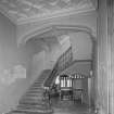 View of east stair hallway from South