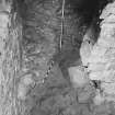 Excavation photograph : area C - footing running up to N wall of David's tower.