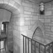 All Saints Episcopal Church, interior.  Staircase to vestry, view from North West.