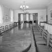 Interior.
First floor, staff dining room, view from N