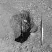 Excavation photograph : area I - cut of f168 from SE.