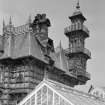 Detail of the back of Rockville, 3 Napier Road, Edinburgh, showing  tower and conservatory.