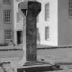 View of sundial in the garden of Auchenbowie House, with initials 'G M T F' and dated 1912.