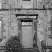 Detail of door on south front, Duddingston Manse, Edinburgh.