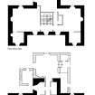 Skellater House, phased floor plans and elevation.