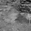 Excavation photograph : clay 110 and coalchips 109, looking east.