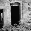 Detail of entrance doors, Ravenstone Castle.