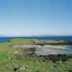 Eigg, Kildonnan, Rubha na Crannaig, Fort. View from NW.