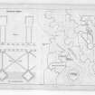 Plan of Bay in South Aisle and Details of Piers in Holyrood Abbey.
Signed "J. Watson"   u.d.